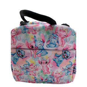 Disney-Inspired Insulated Kids Lunch Bag With Stitch & Angel Print